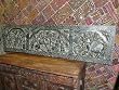 Indian Gods Krishna Hindu Antique Carved Art Wall Panel 72x15