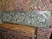 Lord Krishna Hindu God Carved Wood Headboard Indian Art Wall Panel 72"