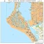Street & Road Map of Siesta Key, Florida FL - Printed poster size wall atlas of your home town
