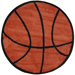 Round Basketball Area Rug 39"