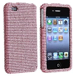 iPhone 4 Full Diamond Case - Light Pink Diamante (AT&T and Verizon)