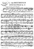 cover of Beethoven 7 Bagatelles Op. 33 for Piano: Instantly download and print sheet music