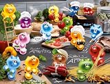 Ravensburger 16608 - Gelini K&uuml;che, Kochen, Leidenschaft, 2000 Teile Puzzle (ca.98x75 cm) - Ravensburger