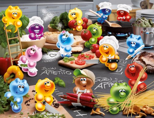 Ravensburger 16608 - Gelini: K&uuml;che, Kochen, Leidenschaft - 2000 Teile Puzzle