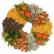 Floral 18" Culinary Herb Preserved Floral Culinary Wreath