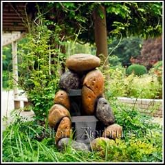 Loutoff Neu Gartenbrunnen Springbrunnen Zierbrunnen mit Licht GA-074