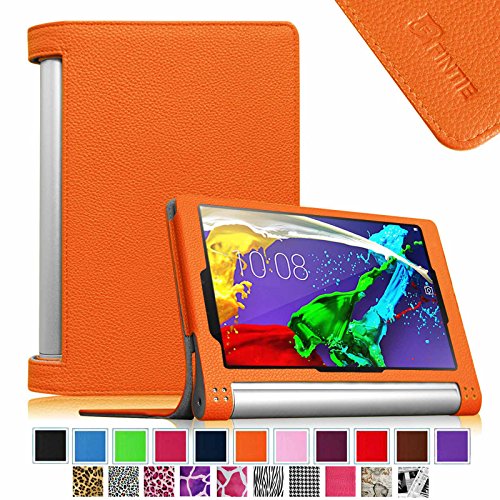 Fintie Lenovo Yoga Tablet 2 8 Folio Case Cover with Auto Sleep / Wake Feature (Only Fit Lenovo Yoga Tablet 2 8-Inch), Orange