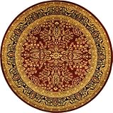 Safavieh Lyndhurst Collection LNH214A Red and Black Round Area Rug, 8-Feet