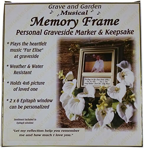 Musical Memorial Frame: Grave Marker &amp; Grave Frame by Grave and Garden