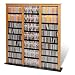 Triple Width Barrister Tower (Oak & Black) By Prepac (OMB-1200)