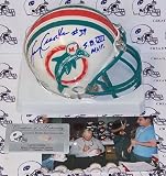 Larry Csonka Autographed/Hand Signed Miami Dolphins Mini Helmet with SB 8 MVP Inscription