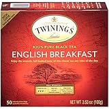 Twinings English Breakfast Tea, Tea Bags, 50-Count Boxes (Pack of 6)