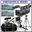 Panasonic Pro AG-HMC150 3CCD AVCHD 24fps Camcorder + Willoughby's Two (2) 16GB SD Advanced On-The-Go or Stop-N-Film Shooter Package