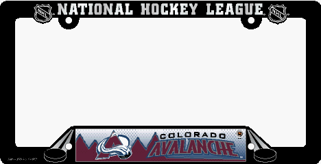 Buy NHL Colorado Avalanche License Plate Frame by Wincraft