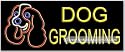 Dog Grooming Neon Sign (13"H x 32"L x 3"D)
