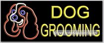 Dog Grooming Neon Sign