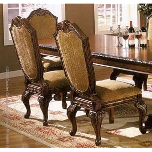 Set of 2 European Style Saint Charles Collection Dining Side Chairs