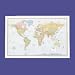 Deluxe World Wall Laminated Map, 50