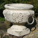 VINTAGE POKAL BLUMENTOPF TERRACOTTA & ANTIK-PATINA