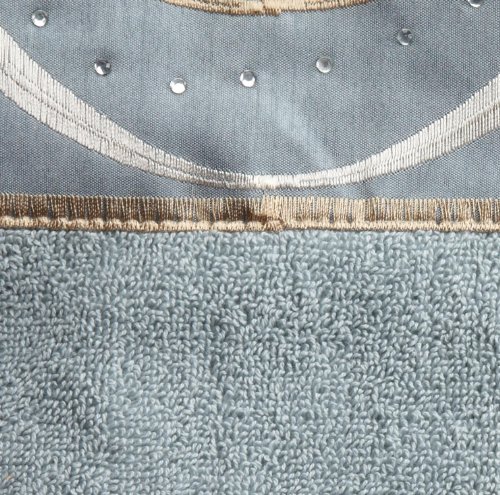 Popular Bath Diamond Stripes Blue 3-Piece Towel Set