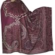 Unique Gift for Her Paisley Wool Embroidered Shawl 84 x 40 inches (psley389)