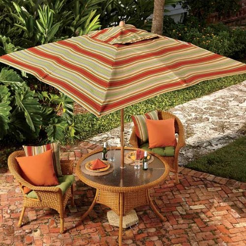 Outdura Outdoor Umbrella, Royal Blue