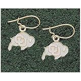 Logo Art Colorado Buffaloes 10K Gold Team Logo 7/16 Dangle Earrings