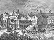LONDON:Southwark:Tabard inn,17th century,print,c1880