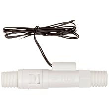 Gems Sensors FS-380P Series Polypropylene Flow Switch, Inline, Piston Type, NPT Male
