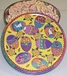Scott's Cakes Valentine Pretzels in a Large Easter Egg Tin