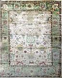 IMAGE OF Free Pad 8x10 Ivory Vegetable Dye Hand Knotted Rug H401