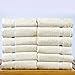 Luxury Hotel & Spa Towel 100% Genuine Turkish Cotton Wash Cloths - Beige - Dobby Border - Set of 12