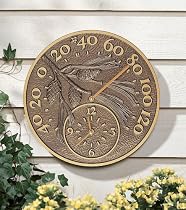 Whitehall Pinecone Clock and Thermometer
