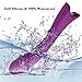 Rechargeable Vibrator - New Silence Motor Technology - Wireless Waterproof & Silicone - Strong G-Spot Stimulation - Sex Toy for Women or Couples By Linglong (Purple)