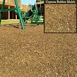 Swing Set Playground Rubber Mulch 75 Cu.Ft. Pallet-Cypress Brown