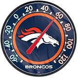 DENVER BRONCOS OFFICIAL 12.75" DIAMETER NFL THERMOMETER