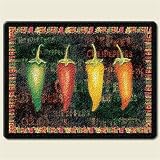 Small Cutting Board ~ Chili Peppers ~ made of tempered glass ~ code 264