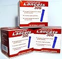 300 ADVOCATE Sterile Lancets - 30G (3 Boxes of 100)