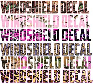 Windshield Custom Decal/Email Us Your Text/Color/Outline Color/Maximum 18 Letters/No Clipart or Pronunciations