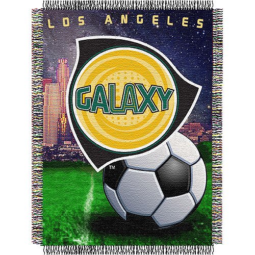 Los Angeles Galaxy MLS Woven Tapestry Throw Blanket (48