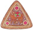 Designer Bar Stool Embroidered Camel Leather Seat Indian-Style(nstl121)