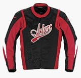 ALPINESTARS T-MAGNUM BLACK LABEL TEXT JACKET BLK/RED LG 330-706-13-L