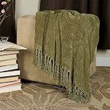 Illumina Chenille Slate Green Throw