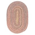 Twilight Rosewood Oval Braided Rug - 4x6'
