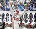 AUTOGRAPHED 2014 Dale Earnhardt Jr. #88 National Guard Racing POCONO WIN (Victory Lane Celebration) Signed 8X10 NASCAR Glossy Photo with COA