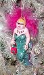 December Diamonds Peacock Capri Mermaid Gay Pride Christmas Ornament #0606120