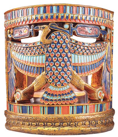 Egyptian Votive / Candle Falcon Candleholder