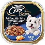 CESAR HOME DELIGHTS Pot Roast with Spring Vegetables Dinner Dog Food Trays 3.5 oz. (Pack of 24)