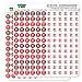 Pay Bills Dots Planner Calendar Scrapbooking Crafting Stickers - Red - Opaque