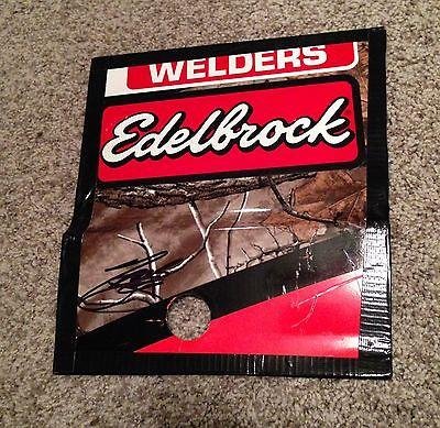 2014 Tony Stewart BASS PRO SHOPS Signed 9X10 Size Race Used Sheetmetal Piece (H) - NASCAR Autographed Race Used Items